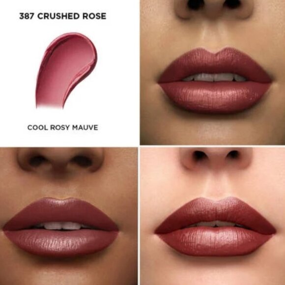 Lancôme L'absolu Rouge Cream Lipstick 387 Crushed Rose - Picture 4 of 9